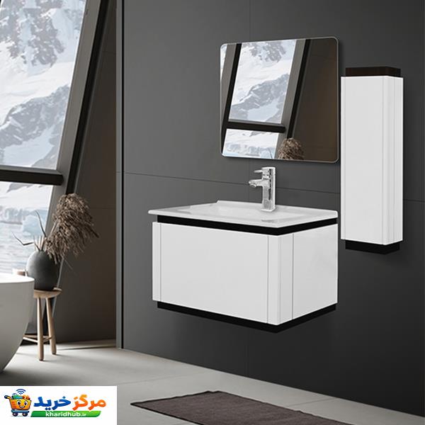 ست کابینت روشویی آزالیا مدل Sarina03 به همراه آینه و باکس