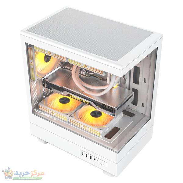 کیس کامپیوتر گیمینگ دارک فلش مدل DB330M M-ATX WH