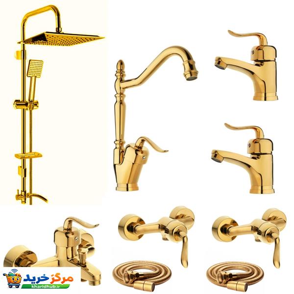 شیرآلات شیرالات رز مدل بیزانس نایس مجموعه ۹ عددی
