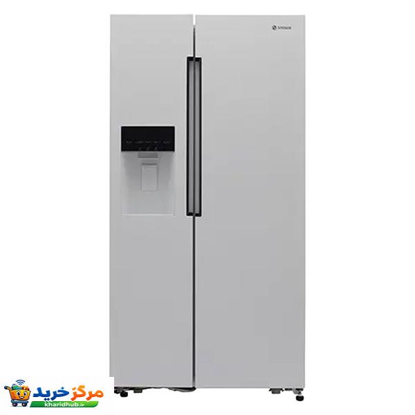 یخچال و فریزر ساید بای ساید 28 فوت اسنوا مدل S1Di-S100-W
