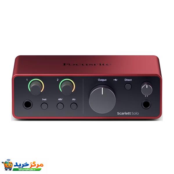 کارت صدا استودیو فوکوس رایت مدل Scarlett Solo 4th Gen
