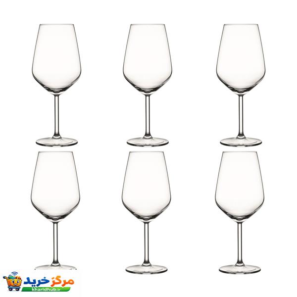 لیوان پایه دار پاشاباغچه مدل آلگرا کد 440065 بسته 6 عددی