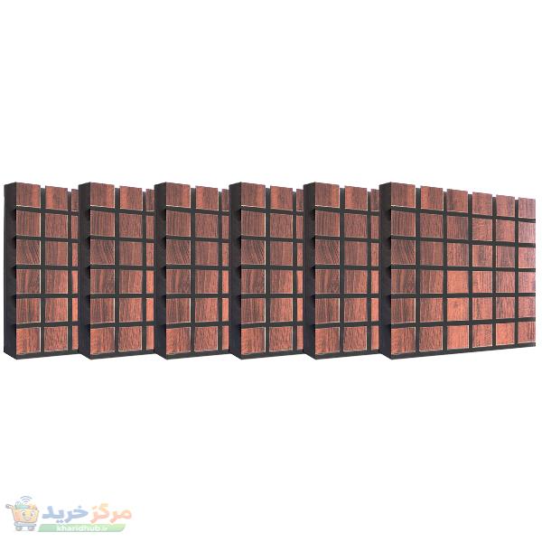 پنل آکوستیک مدل ترکیبی فلکسی وود 50 مجموعه 6 عددی