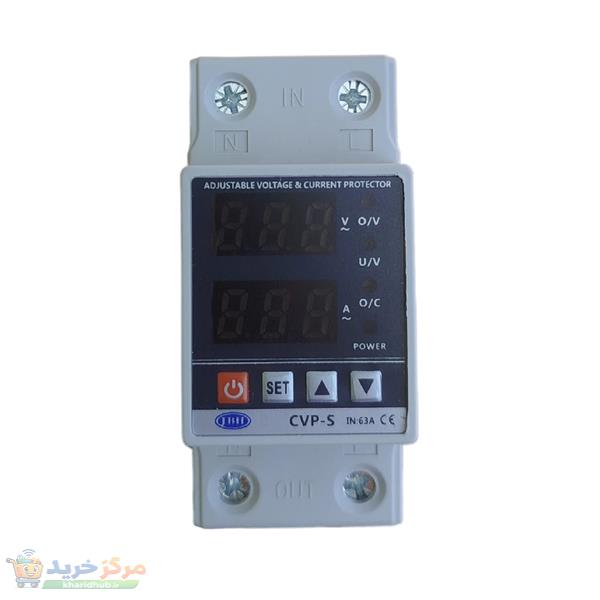 محافظ ولتاژ و جریان  تکفاز دیجیتال 63 آمپر جی بی اچ کد JBH/CVP-S/1PH/63A