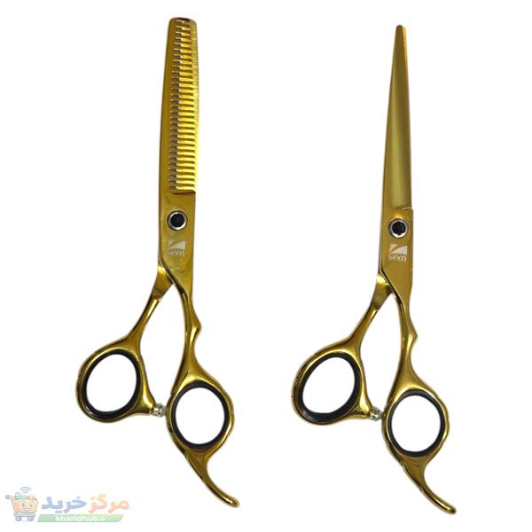 قیچی آرایشگاهی صیام مدل Byford به همراه قیچی پیتاژ