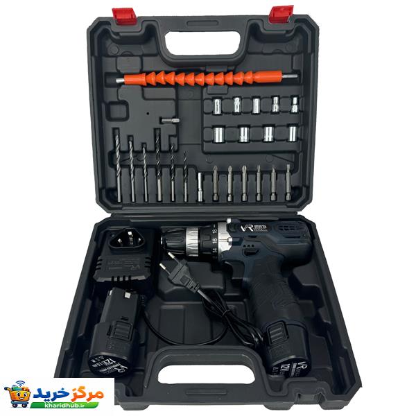 مجموعه 28‌ عددی دریل پیچ گوشتی شارژی ویوارکس مدل VR12V-2A
