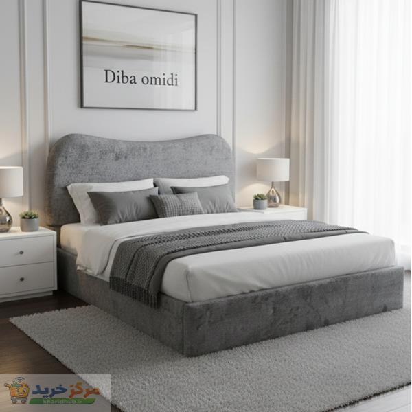 تخت خواب چوبی دونفره مدل تدی 7750 سایز 200×160 سانتی متر