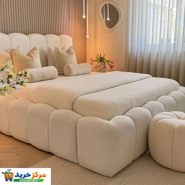 تخت خواب تدی دونفره مدل کفی فلزی جکدار VIP سایز 200×160 سانتی متر
