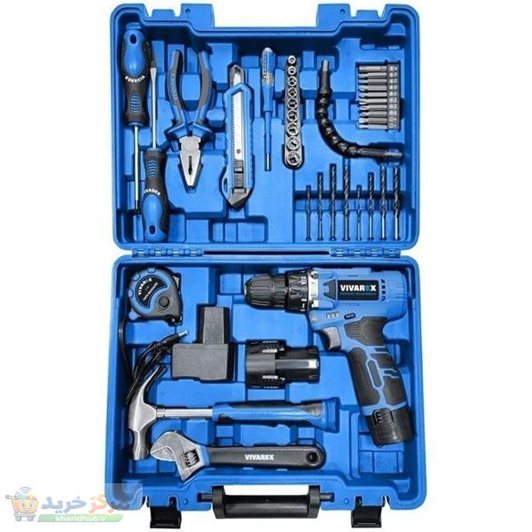 پیچ گوشتی شارژی 12 ولت ویوارکس مدل VR1240-CDK مجموعه 40 عددی