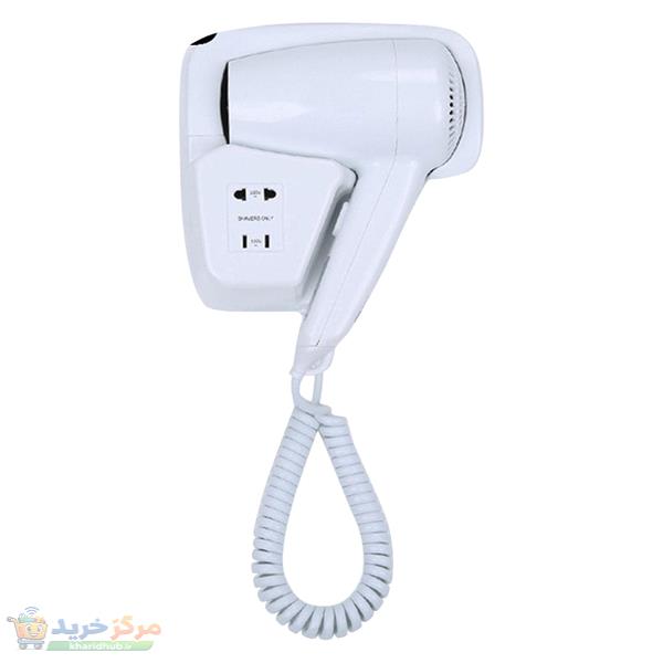 سشوار دیواری 1300 وات گرین مدل G28، موتور AC، وزن 1000 گرم، دارای سری متمرکز‌کننده باریک با ویژگی صاف‌کنندگی، حجم‌دهندگی، با قابلیت خشک‌کردن سریع