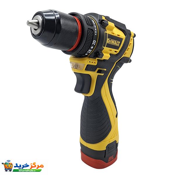 دریل پیچ گوشتی شارژی براشلس 10 میلی متری 24 ولت دیوالت مدل 24VF کد 2