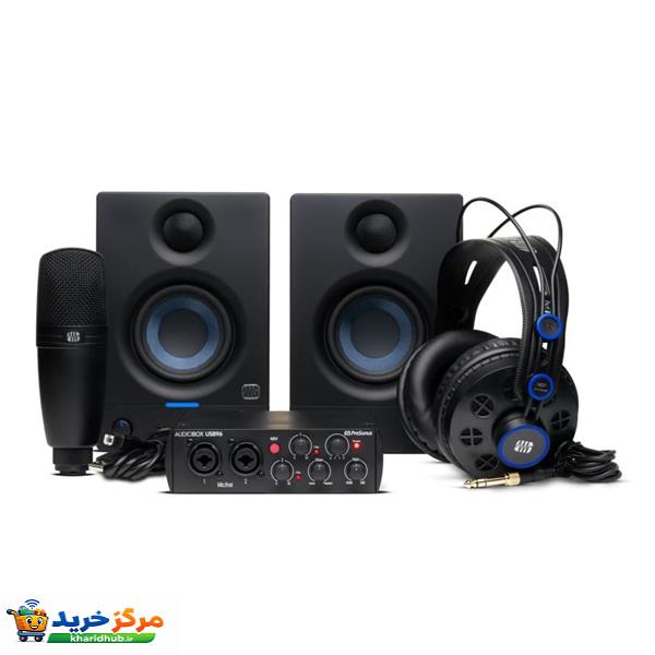 کارت صدا استودیو پری‌سونوس مدل  AudioBox USB 96 Complete مجموعه 4 عددی