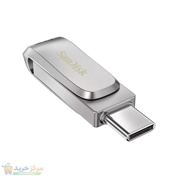 فلش مموری سن دیسک مدل Ultra Dual Drive Luxe ظرفیت 128 گیگابایت با رابط USB 3.2