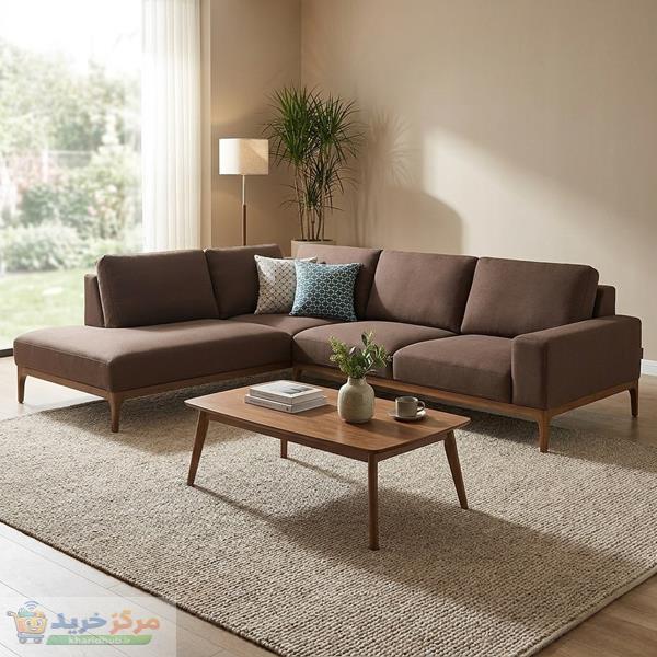 مبل ال راحتی 6 نفره شاهان دکور مدل ال سوئدی کد 01