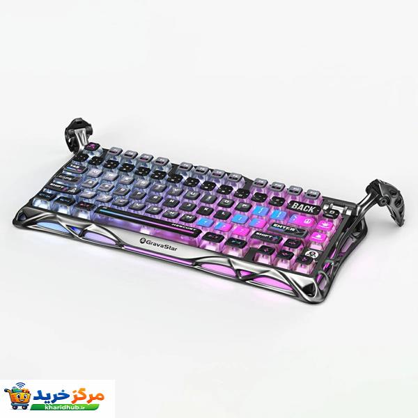 کیبورد مخصوص بازی گراوا استار مدل  Mercury K1 Pro Cyberpunk