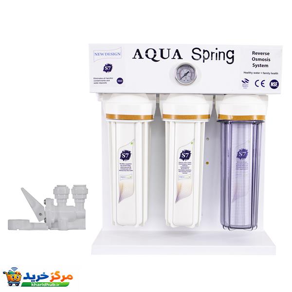 دستگاه تصفیه کننده آب آکوآ اسپرینگ مدل RO-S7-WZ 7800 به همراه کیت نشتی
