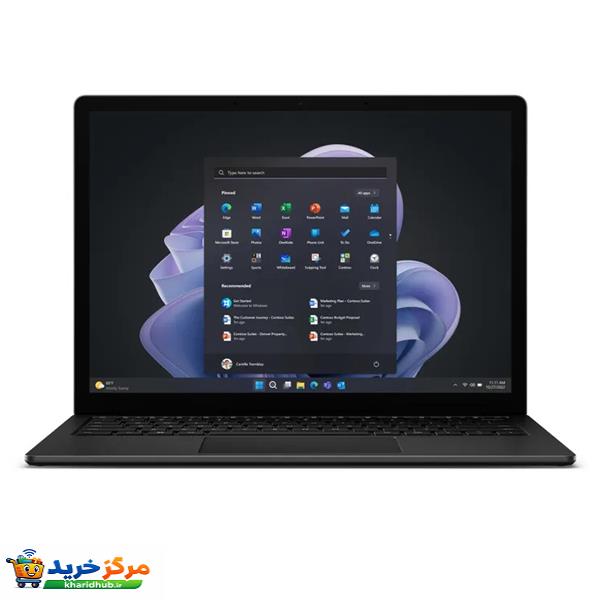 لپ‌تاپ مایکروسافت مدل Surface Laptop 5 با پردازنده Core i5-1235U، رم LPDDR5X 8GB، حافظه SSD با ظرفیت 256GB، نمایشگر لمسی 13.5 اینچ PixelSense، دارای نور پس‌زمینه کیبورد، سیستم‌عامل Windows 11