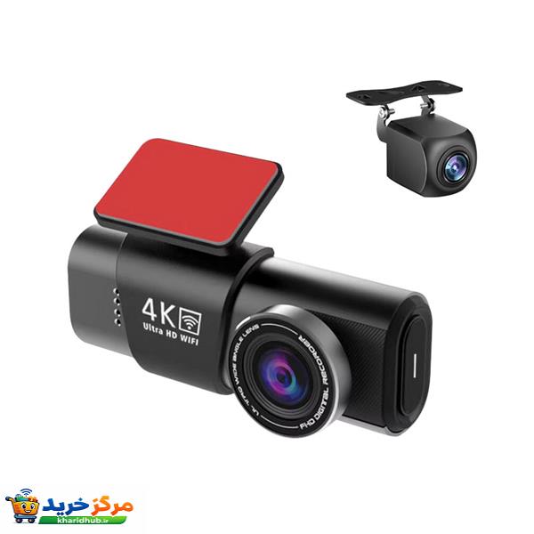 دوربین ثبت وقایع خودرو اتوویژن مدل OK309-4K+WiFi به همراه دوربین عقب