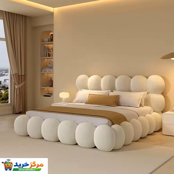 تخت خواب تدی دونفره لوکس مدل پنبه سایز 200×160 سانتی متر