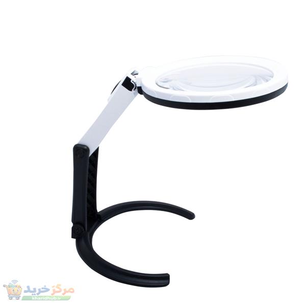 ذره بین پایه دار رومیزی چراغدار مدل MG3B-1D