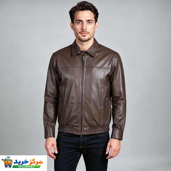 کت چرم مردانه چرم مشهد مدل K0633-088-54