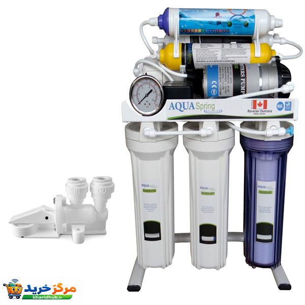 دستگاه تصفیه کننده آب آکوآ اسپرینگ مدل RO-S151 به همراه کیت نشتی گیر