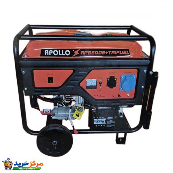 موتور برق گازسوز 18 اسب بخار آپولو مدل AP6500E+TRIFUL