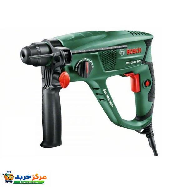 دریل بتن کن چکشی سه نظام چهارشیار 600 وات بوش مدل PBH 2500 SRE