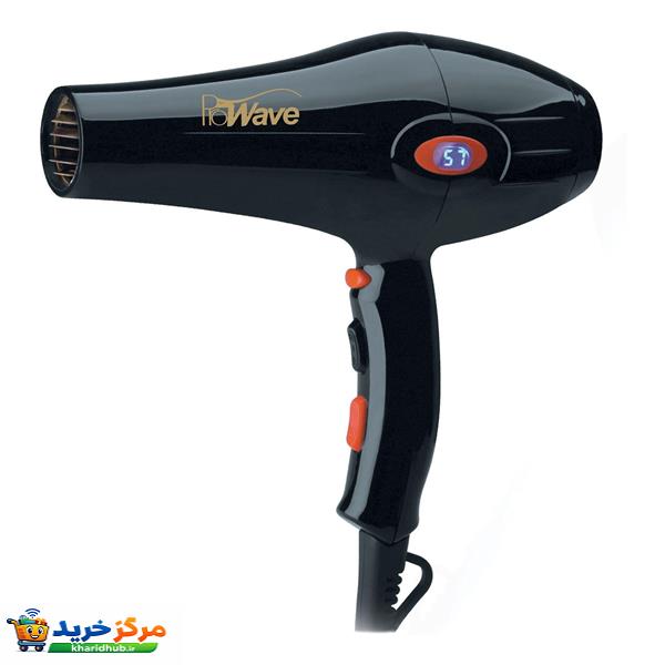 سشوار حرفه‌ای پروویو مدل PW-3111، موتور AC با توان مصرفی 2300 وات، دارای قابلیت باد سرد، فناوری تولید یون، صفحه نمایش، با حالت حجم‌دهنده و صاف‌کننده، وزن 700 گرم، تنظیم حرارت 3 حالته و کنترل سرعت 2 حالته، به همراه سری متمرکزکننده پهن و باریک