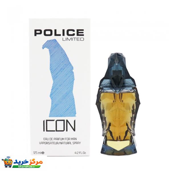 ادو پرفیوم مردانه پلیس مدل ICON با رایحه خنک و حجم 125 میلی لیتر