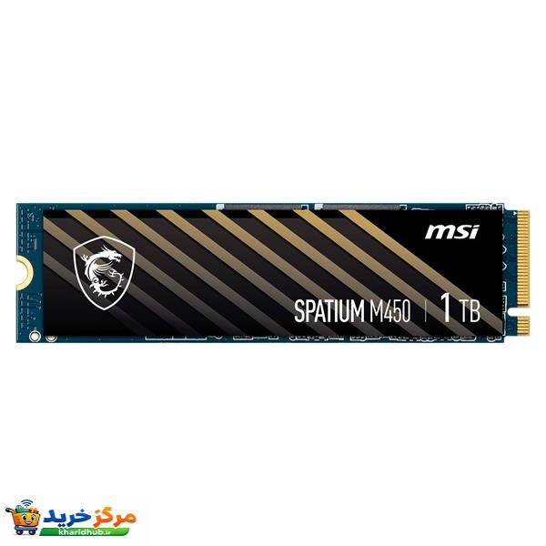 اس اس دی اینترنال PCIe Gen4 x4 ام اس آی مدل SPATIUM M450 ظرفیت 1 ترابایت