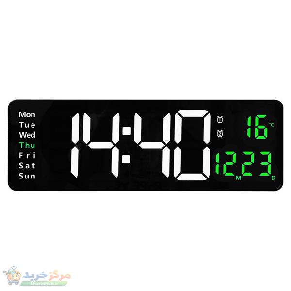 ساعت دیواری دیجیتال مدل ریموت کنترل دار کد 6626