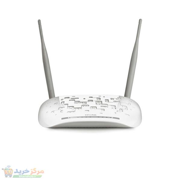مودم روتر بی‌سیم تی پی‌لینک مدل W8961N با پشتیبانی از شبکه‌های 3G، 4G، 4.5G و TD-LTE، دارای آنتن خارجی ثابت و شیار سیم کارت
