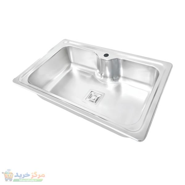 سینک ظرفشویی استیل توکار یک لگنه نگین الماس مدل SA54
