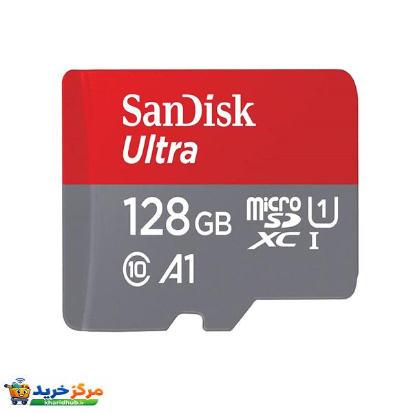 کارت حافظه microSDXC سن دیسک مدل Ultra A1 کلاس 10 استاندارد UHS-I سرعت 140MBps ظرفیت 128 گیگابایت