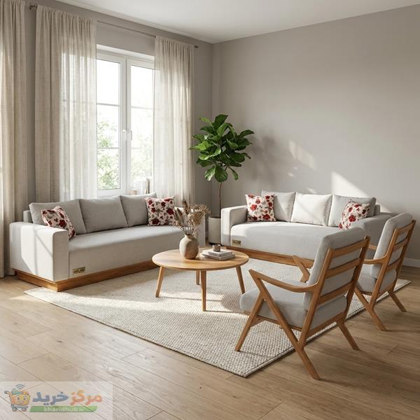 مبل راحتی هشت نفره شاهان دکور مدل مبل راحتی سومر 01