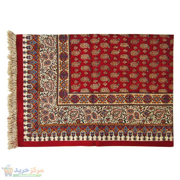 رومیزی قلمکار طرح قالیچه سنتی مدل چهارنفره کد 120-3