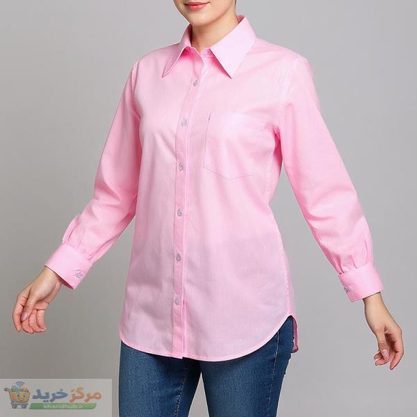 شومیز آستین بلند یقه برگردان زنانه مدل Chemise-Pi-01