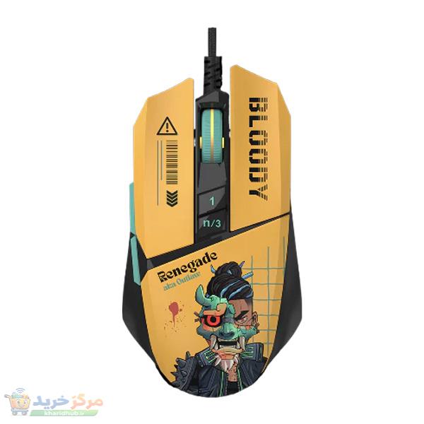 ماوس مخصوص بازی بلادی مدل W63 Max Renegade Sunset Activated