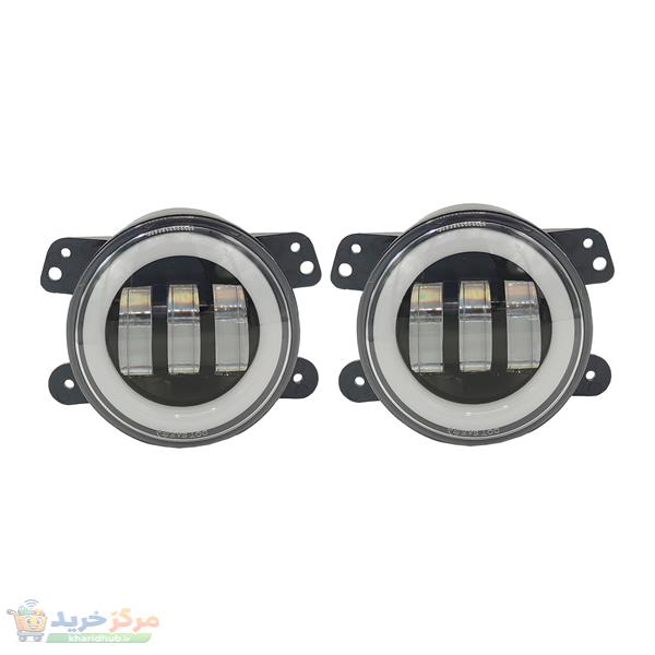 چراغ مه شکن خودرو کلاو مدل تایگر دیلایت دار بسته دو عددی