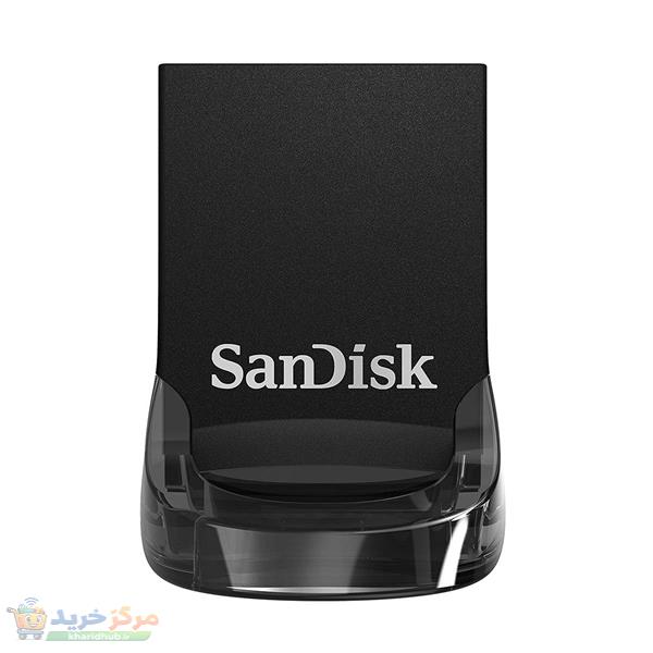 فلش مموری سن دیسک مدل ULTRA FIT USB 3.1 ظرفیت 64 گیگابایت با سرعت خواندن 130 مگابایت بر ثانیه، طراحی فوق کوچک، نرم‌افزار امنیتی SanDisk SecureAccess و بازیابی فایل RESCUEPRO Deluxe، مناسب ضبط خودرو و تلویزیون