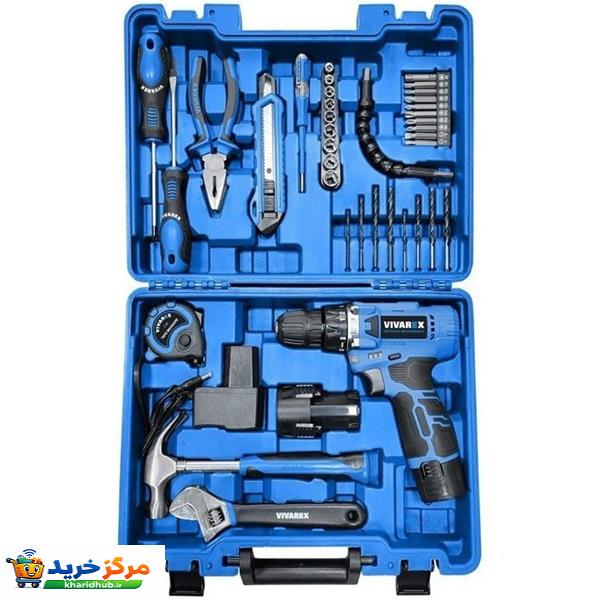 مجموعه 40 عددی دریل پیچ گوشتی شارژی 10 میلی متری 12 ولت ویوارکس  مدل VR1240-CDK