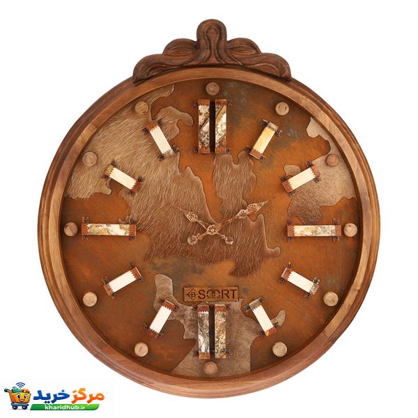 ساعت دیواری کوارتز بیسورت طرح هورس کریستال کد ۶۶