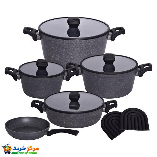 سرویس قابلمه تابه گرانیتی 11 پارچه ریتابان مدل ماتیا