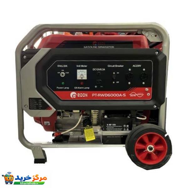 موتور برق بنزینی 6000 اسب بخار ادون مدل PT-RWD6000A-S