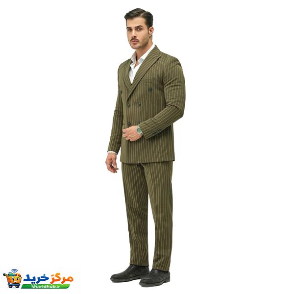 کت و شلوار مردانه مدل دبل برس کد 2580