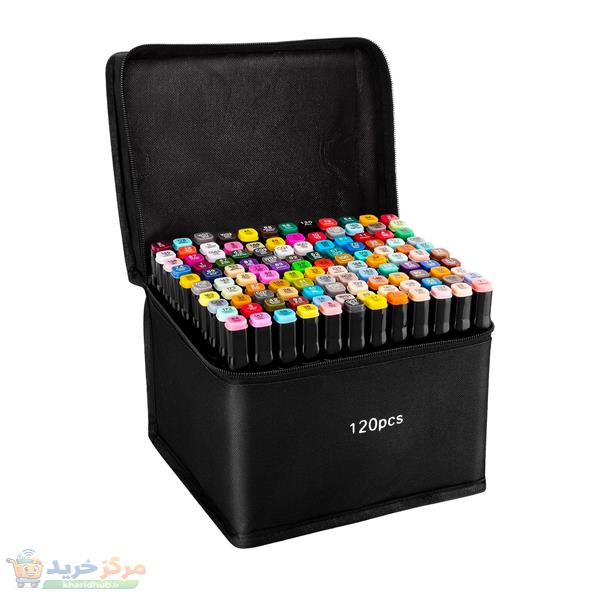 ماژیک راندو تاچ پارکر مدل دو سر مجموعه 120 عددی