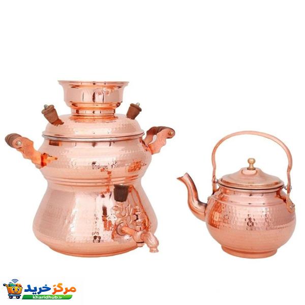 کتری و سماور مسی مدل روگازی کد 003