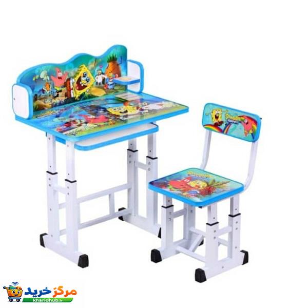 ست میز و صندلی تحریر کیدکو مدل باب اسفنجی
