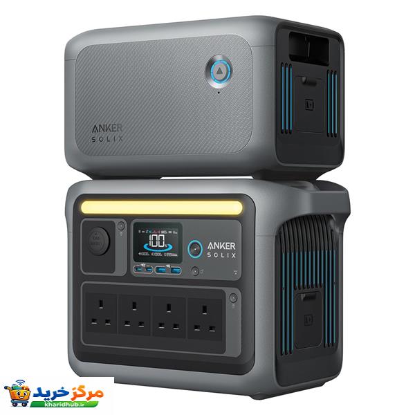 پاور استیشن 1800 وات انکر مدل SOLIX C1000 ظرفیت ۳۳۰۰۰۰ میلی‌آمپر ساعت به همراه باتری